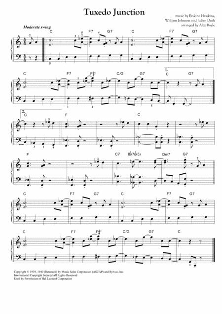 Free Sheet Music Tuxedo Junction Early Intermediate Piano