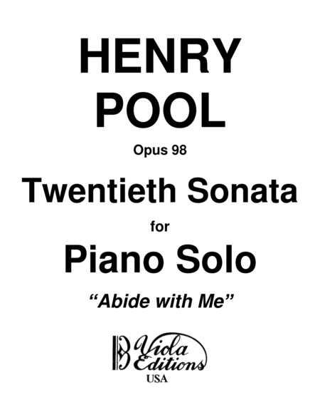 Free Sheet Music Twentieth Sonata For Piano Solo In C La