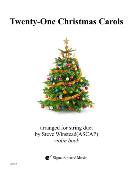 Twenty One Christmas Carols For Violin Duet Sheet Music