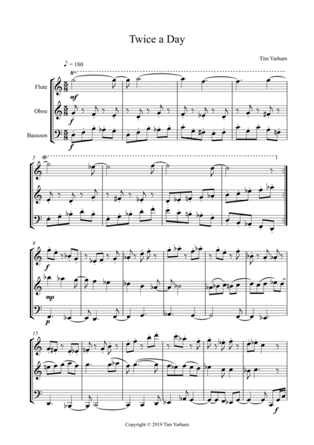 Twice A Day Sheet Music