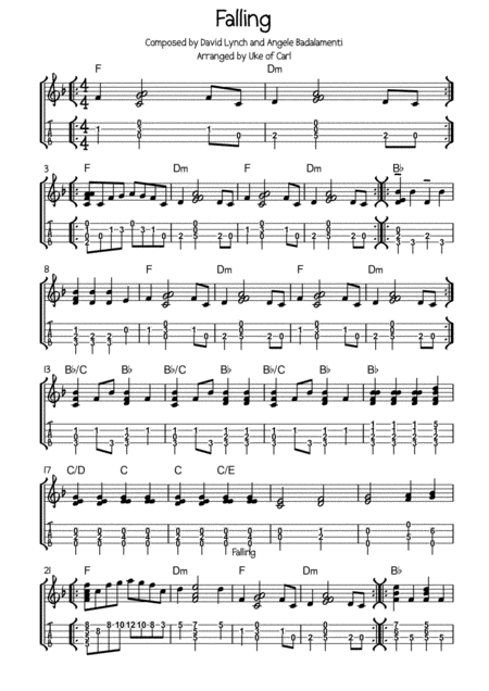 Free Sheet Music Twin Peaks Theme