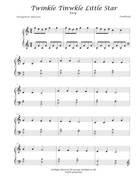 Twinkle Twinkle Little Star Super Simple Songs Sheet Music Easy Sheet Music