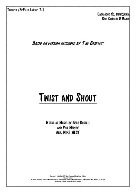 Twist And Shout 3 Piece Brass Section A Sheet Music