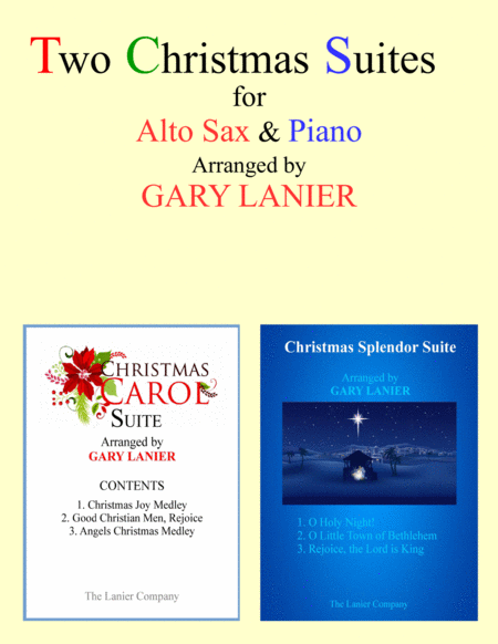 Free Sheet Music Two Christmas Suites Alto Sax And Piano With Score Parts