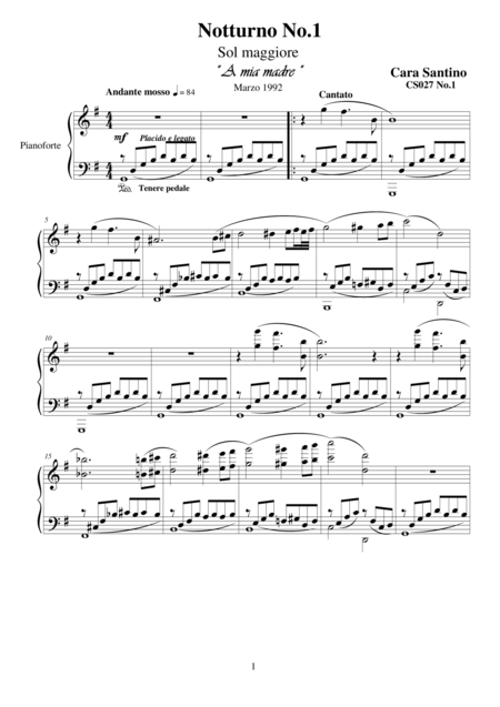 Free Sheet Music Two Nocturnes In G Major For Piano