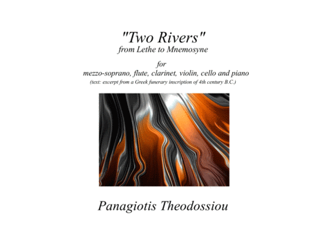 Two Rivers For Mezzo Soprano Flute Clarinet Violin Cello And Piano Sheet Music