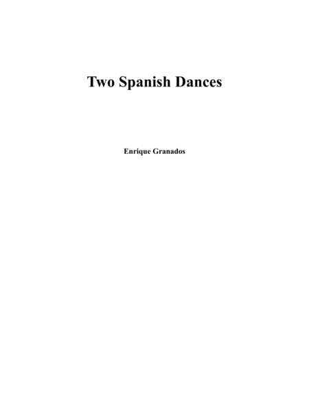 Two Spanish Dances For Trombone And Piano Sheet Music