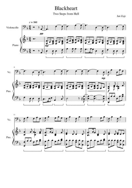 Free Sheet Music Two Steps From Hell Blackheart