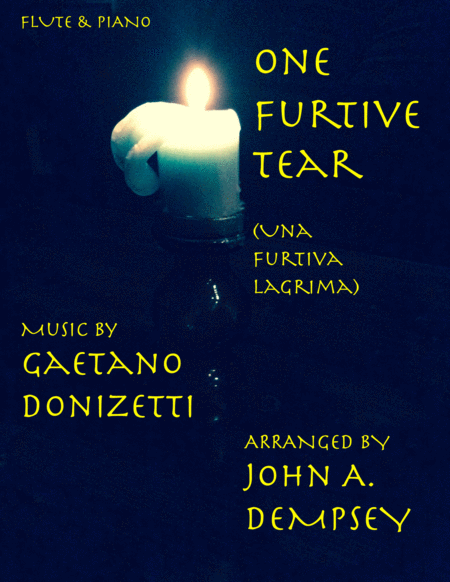 Una Furtiva Lagrima One Furtive Tear Flute And Piano Sheet Music