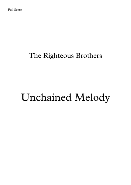 Free Sheet Music Unchained Melody Brass Quintet