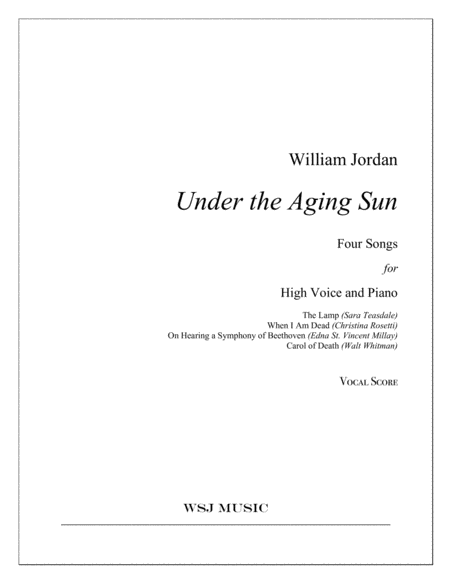 Under The Aging Sun Sheet Music