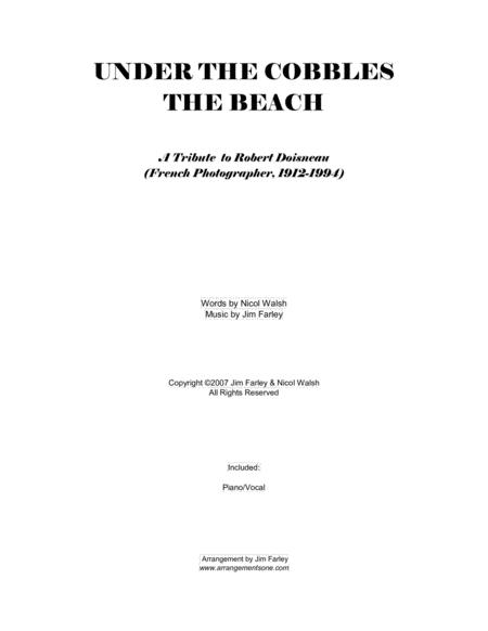 Under The Cobbles The Beach A Tribute To Robert Doisneau French Photographer 1012 1994 Sheet Music