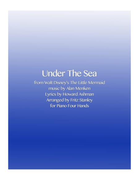 Under The Sea Piano 4 Hands Sheet Music