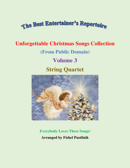 Free Sheet Music Unforgettable Christmas Songs Collection From Public Domain For String Quartet Volume 3 Video