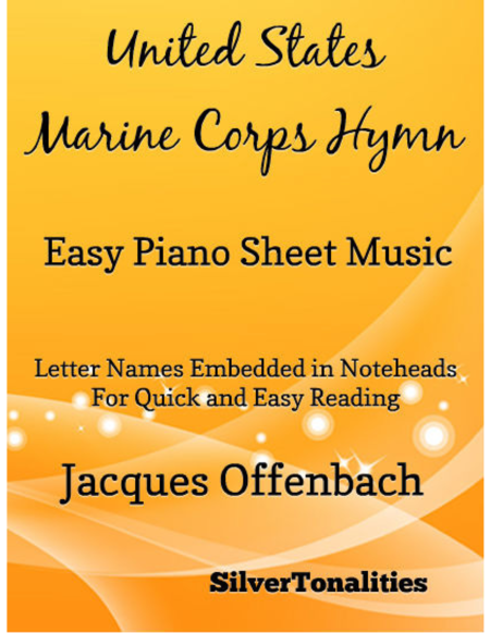 United States Marine Corps Hymn Easy Piano Sheet Music Sheet Music