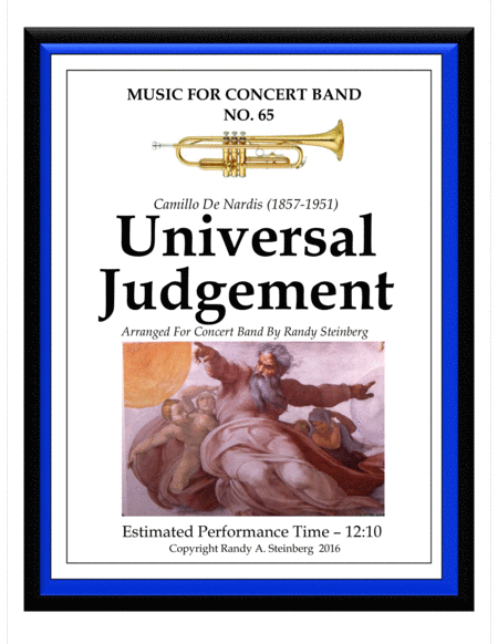 Free Sheet Music Universal Judgement De Nardis