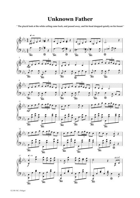 Free Sheet Music Unknown Father