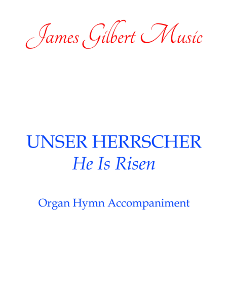 Unser Herrscher He Is Risen Ora52 Sheet Music