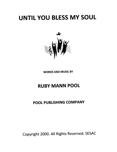 Until You Bless My Soul Sheet Music