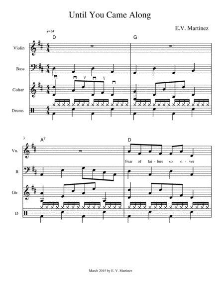 Until You Came Along Sheet Music