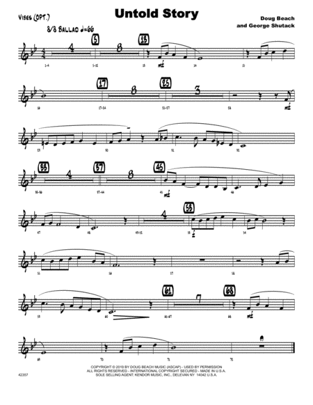 Free Sheet Music Untold Story Vibes