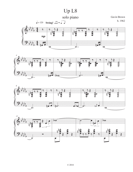 Free Sheet Music Up L8