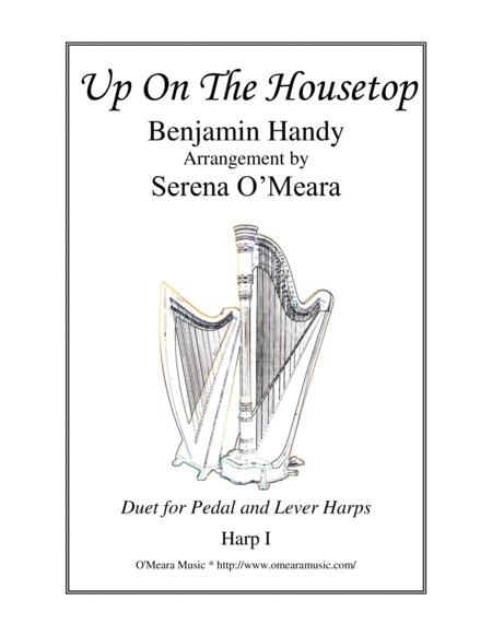 Free Sheet Music Up On The Housetop Harp I