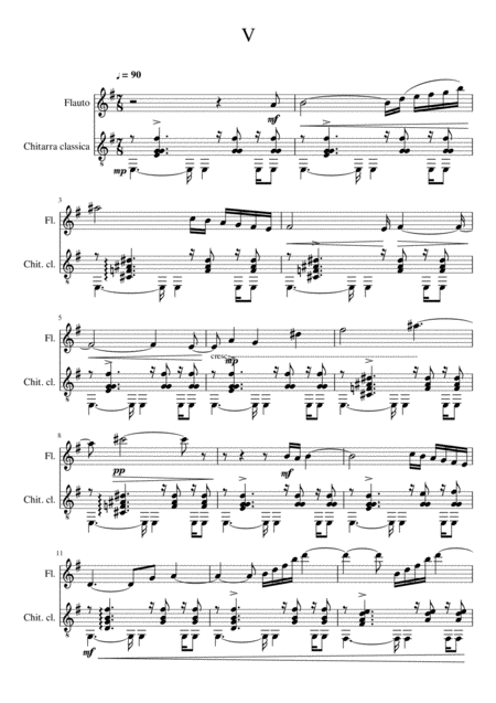 V Sheet Music