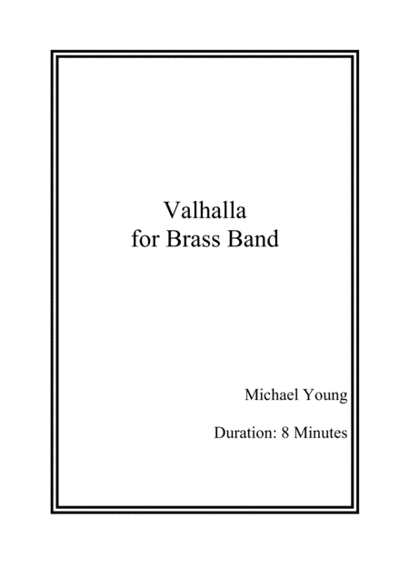 Free Sheet Music Vahalla Score