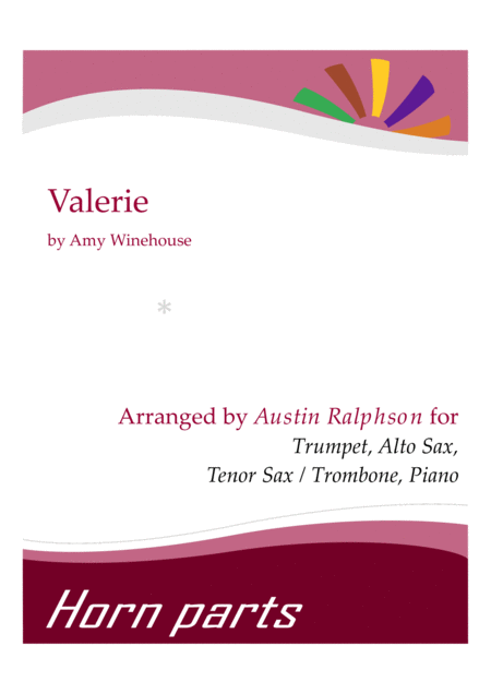 Valerie Amy Winehouse Horn Parts And Piano Sheet Music