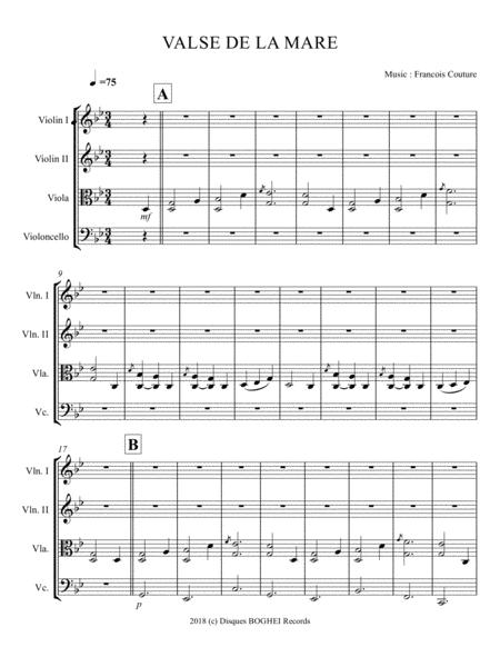 Valse De La Mare La Suite Flche Sheet Music