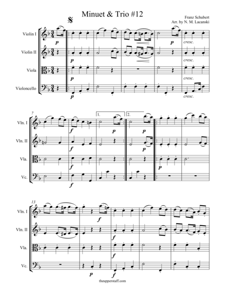 Valse Frontenac Clarinet Choir Sheet Music