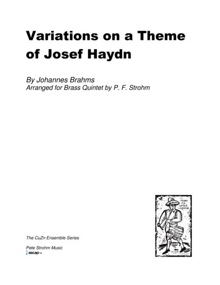 Variations On A Theme Of Josef Haydn Sheet Music