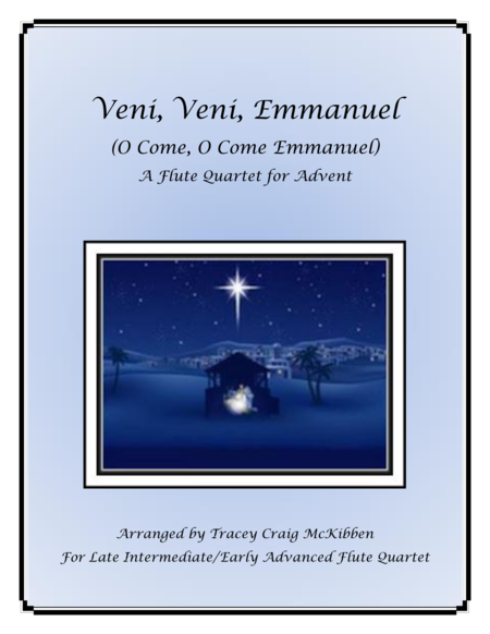Free Sheet Music Veni Veni Emmanuel For Flute Quartet