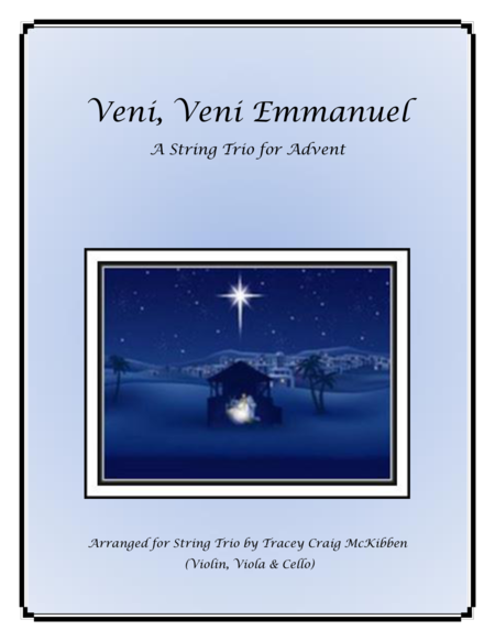 Free Sheet Music Veni Veni Emmanuel For String Trio