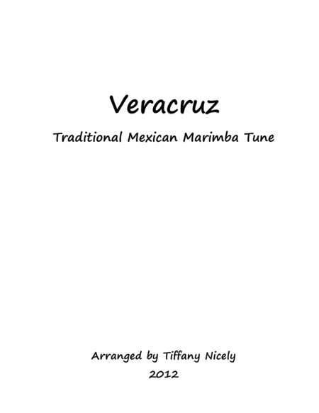 Free Sheet Music Veracruz Marimba Ensemble