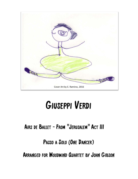 Verdi Ballet Music For Flexible Woodwind Quartet Jerusalem Act Iii Passo A Solo Sheet Music