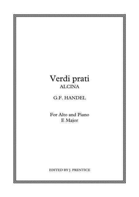 Verdi Prati Alcina E Major Sheet Music