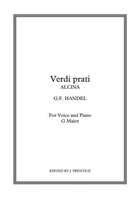 Free Sheet Music Verdi Prati Alcina G Major