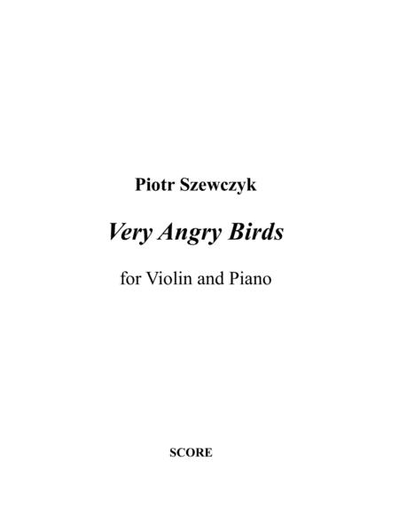 Very Angry Birds For Violin And Piano Sheet Music