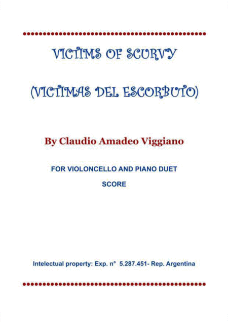 Victims Of Scurvy Victimas Del Escorbuto Sheet Music