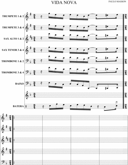 Vida Nova Big Band Sheet Music