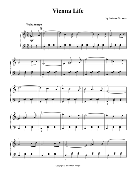 Vienna Life Sheet Music