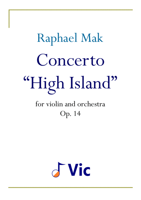 Free Sheet Music Violin Concerto High Island Op 14