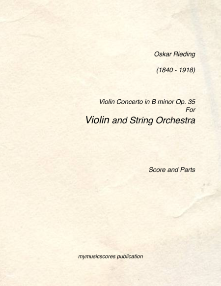 Free Sheet Music Violin Concerto In B Minor