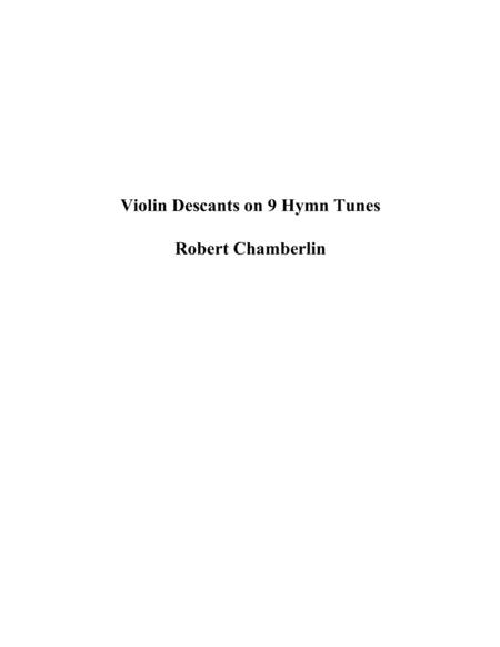 Violin Descants On 9 Hymn Tunes Sheet Music