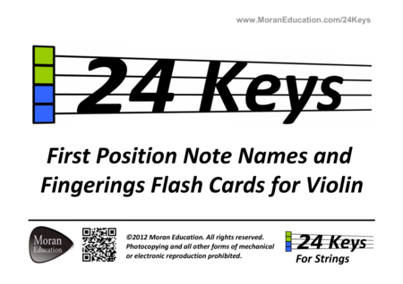 Violin Flash Cards Sheet Music