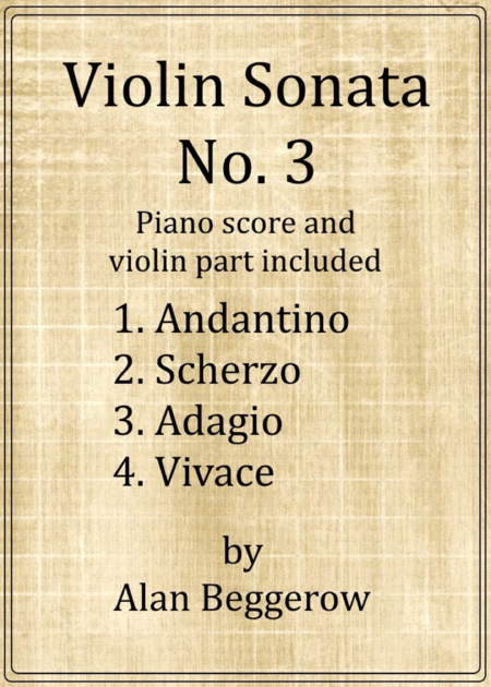 Violin Sonata No 3 Sheet Music