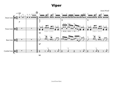 Viper Drumline Cadence Sheet Music