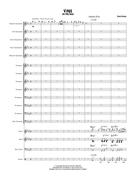 Free Sheet Music Viper